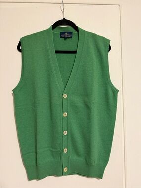 Eredi Pisano Cashmere Button Vest made in Italy - L
